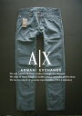 4078-81新品★アルマーニエクスチェンジ ARMANI EXCHANGE★A|X デザインパンツ1623★ブルーグレー★MENS★