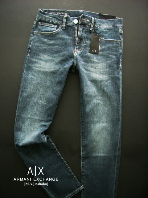 9197-202新品★アルマーニエクスチェンジ ARMANI EXCHANGE★A|X ヴィンテージデニム3212 J16 STRAIGHT★MENS　ジーンズ