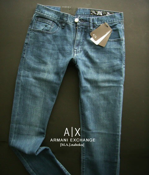 9225新品★アルマーニエクスチェンジ ARMANI EXCHANGE★A|X ヴィンテージデニム3220 J13 SLIM★28R★MENS　ジーンズ