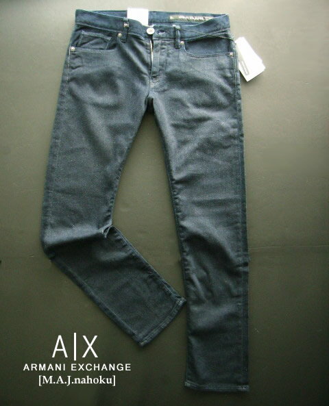 9313-4新品★アルマーニエクスチェンジ ARMANI EXCHANGE★A|X ヴィンテージJOGG系デニム3255 J13 SLIM★濃色★MENS★メンズ　ストレッチ　ジーンズ