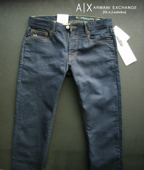 9674新品★アルマーニエクスチェンジ ARMANI EXCHANGE★A|X ヴィンテージJOGG系デニム3301 SLIM★30/30★MENS★メンズ　ストレッチ　ジーンズ