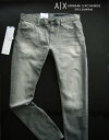 エンポリオ・アルマーニ 9722-3新品★アルマーニエクスチェンジ ARMANI EXCHANGE★A|X ヴィンテージデニム3308 J33 SUPER SKINNY★ライトグレー★MENS　ジーンズ