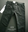 エンポリオ・アルマーニ 9726新品★アルマーニエクスチェンジ ARMANI EXCHANGE★A|X ヴィンテージデニム3311 J13 SLIM★黒★30★MENS　ジーンズ