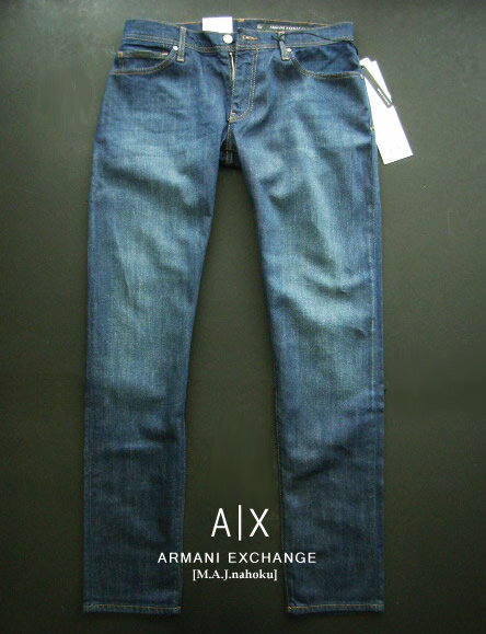 9729-30新品★アルマーニエクスチェンジ ARMANI EXCHANGE★A|X ヴィンテージデニムパンツ3314 J14 SKINNY★MENS★メンズ　大きいサイズ　ジーンズ