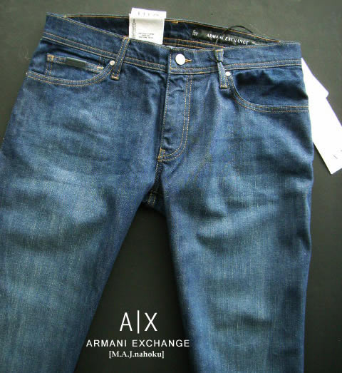 9729-30新品★アルマーニエクスチェンジ ARMANI EXCHANGE★A|X ヴィンテージデニムパンツ3314 J14 SKINNY★MENS★メンズ　大きいサイズ　ジーンズ