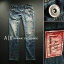 エンポリオ・アルマーニ 6964-5新品★アルマーニエクスチェンジ ARMANI EXCHANGE★A|X ヴィンテージデニム2608 SLIM FIT★MENS　ジーンズ