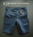 7344新品★アルマーニエクスチェンジ ARMANI EXCHANGE★A|Xデザイン短パン2716★紺★28★MENS★