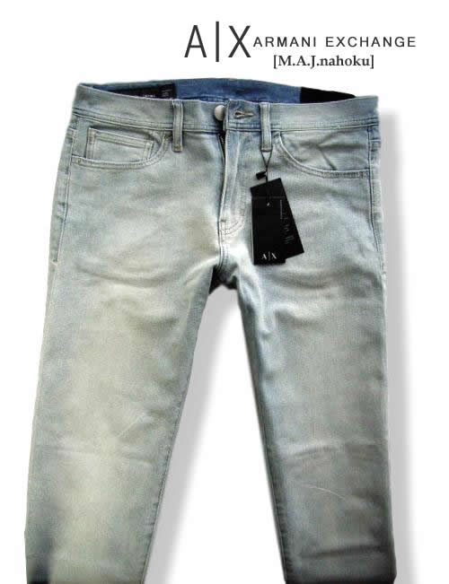 8466新品★アルマーニエクスチェンジ ARMANI EXCHANGE★A|X ヴィンテージデニム3036 J16 STRAIGHT★31R★MENS　ジーンズ