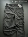 8215-8新品★アルマーニエクスチェンジ ARMANI EXCHANGE★A|X デザインパンツ2925★黒★MENS★