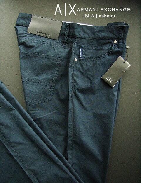 8222-7新品★アルマーニエクスチェンジ ARMANI EXCHANGE★A|X デザインパンツ2927★濃紺★MENS★