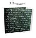 9423新品★アルマーニエクスチェンジ ARMANI EXCHANGEA｜X ロゴロゴ二つ折り財布3205★黒★MENS