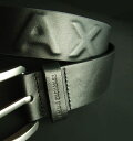 9006新品★アルマーニエクスチェンジ ARMANI EXCHANGE★A｜X本革エンボスロゴベルト3112★黒★30★MENS★