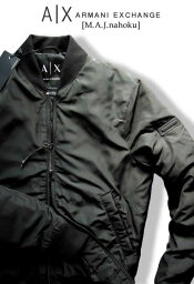 アルマーニ 服 メンズ 7664-9新品★アルマーニエクスチェンジ ARMANI EXCHANGE★A｜X中綿ナイロンダブルジップジャケット2905★黒★MENS★メンズ