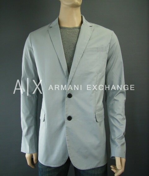 7157-8新品★アルマーニエクスチェンジ ARMANI EXCHANGE★デザインジャケット2601★ライトグレー★MENS★