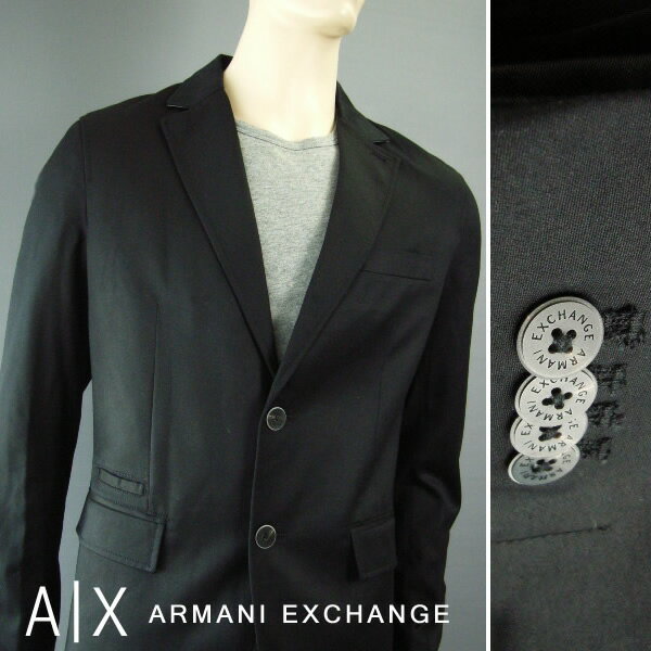 7189新品★アルマーニエクスチェンジ ARMANI EXCHANGE★セットアップスーツ2610★黒★38・29★MENS★