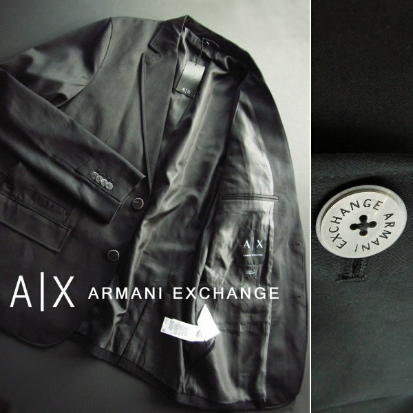 7189新品★アルマーニエクスチェンジ ARMANI EXCHANGE★セットアップスーツ2610★黒★38・29★MENS★