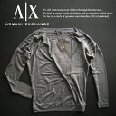 4269新品★アルマーニエクスチェンジ ARMANI EXCHANGE★A Xドルマン刺繍入長袖カットソー★グレー★S★WOMENS★