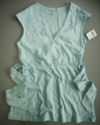 566新品★バナナリパブリック BANANA REPUBLIC★デザインパフチュニック★水色★L★WOMENS 566新品★バナナリパブリック BANANA REPUBLIC★デザインパフチュニック★水色★L★WOMENS
