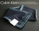 カルバンクライン 78新品★カルバン・クライン　Calvin Klein★ロゴニットマフラー リバーシブル★紺★MENS