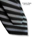 209新品★カルバン・クライン　Calvin Klein★★　ネクタイ　★★黒シルバー★MENS★2901