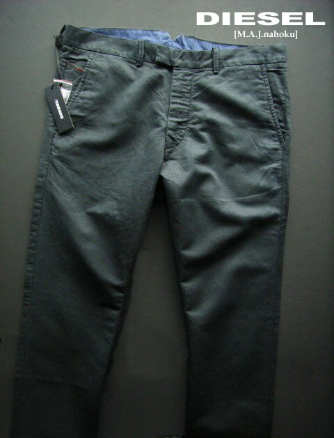 7900新品★ディーゼル DIESEL★ヴィンテージ麻リネンパンツI108★黒★32★MENS
