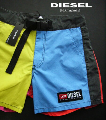 7999新品★ディーゼル DIESEL★ロゴ水着短パンJ171★青黄赤ピンク★S★MENS★ 7999新品★ディーゼル DIESEL★ロゴ水着短パンJ171★青黄赤ピンク★S★MENS★