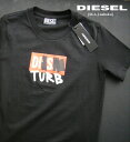 8784新品★ディーゼル DIESEL★デザインロゴTシャツK280★黒★XS★WOMENS★(4)