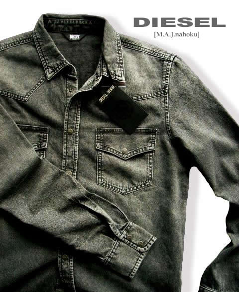 楽天市場】DIESEL デニムシャツ(サイズ(S/M/L)L)の通販 楽天市場】DIESEL デニムシャツ(サイズ(S/M/L)L)の通販