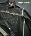 ディーゼル 8625新品★ディーゼル　DIESEL★ヴィンテージデザインデニムシャツK244★グレー系★XXL★MENS★大きいサイズ