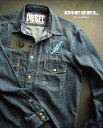 ディーゼル 8144-5新品★ディーゼル　DIESEL★ヴィンテージデニムシャツK112★MENS★