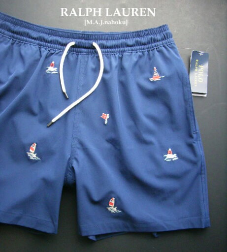 2150新品★ラルフローレン RALPH LAUREN★刺繍ロゴ水着短パンJ411★紺★M★MENS★ 2150新品★ラルフローレン RALPH LAUREN★刺繍ロゴ水着短パンJ411★紺★M★MENS★