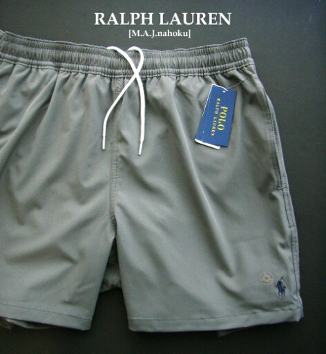 1918新品★ラルフローレン RALPH LAUREN★ロゴ水着短パンJ298★グレー★XL★MENS★ 1918新品★ラルフローレン RALPH LAUREN★ロゴ水着短パンJ298★グレー★XL★MENS★