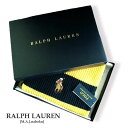 ラルフローレン 1845新品★ラルフローレン RALPH LAUREN★ベアボーダーマフラーJ260★黄紺★ギフトラッピング