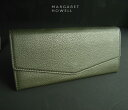 997新品★マーガレット・ハウエル MARGARET HOWELL★本革長財布334★カーキ★WOMENS