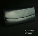 1041訳有・新品★マーガレット・ハウエル MARGARET HOWELL★本革長財布368★紺★WOMENS