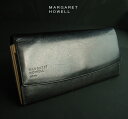 1043訳有・新品★マーガレット・ハウエル MARGARET HOWELL★本革長財布370★黒★WOMENS