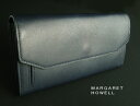 805新品★マーガレット・ハウエル MARGARET HOWELL★本革長財布237★紺★WOMENS