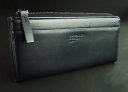 875新品★マーガレット・ハウエル MARGARET HOWELL★半ラウンドジップ長財布277★黒★WOMENS