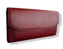 887新品★マーガレット・ハウエル MARGARET HOWELL★本革長財布282★エンジ★WOMENS