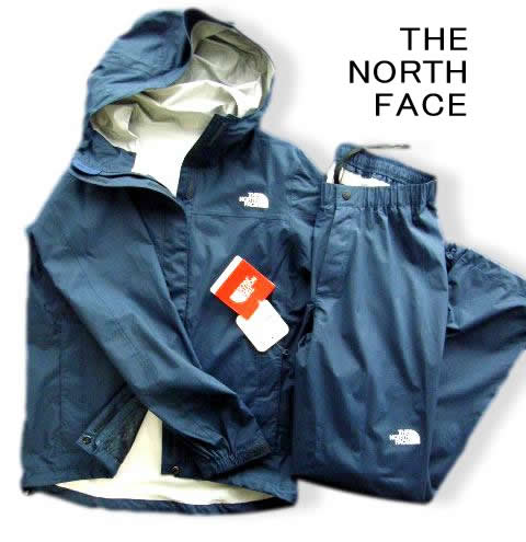 8086新品★ザ ノース フェイス THE NORTH FACE★HYVENT ハイベント レインテックス 上下セット 3194★紺／紺★S★WOMENS