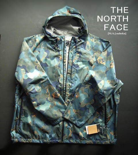 8899新品★ザ ノース フェイス THE NORTH FACE★迷彩胸ロゴ前開止水ジップジャケット3402★BIG ALTA VISTA JKT★緑紺★4X★MENS★特大サイズ(4)