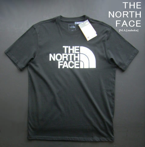 8973-4新品★ザ ノース フェイス THE NORTH FACE★デザイン胸ロゴTシャツ3408★黒★MENS★