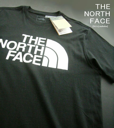 8973-4新品★ザ ノース フェイス THE NORTH FACE★デザイン胸ロゴTシャツ3408★黒★MENS★