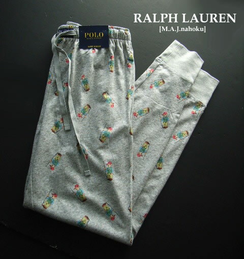 3881-6新品★ラルフローレン RALPH LAUREN★PoloベアーSLEEPジョガートレパン3401★グレー★MENS★メンズ