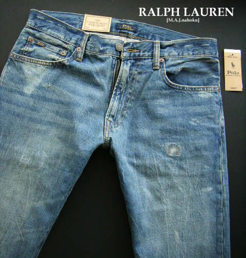 3966-7新品★ラルフローレン RALPH LAUREN ★ヴィンテージ加工デニムパンツ3411 THE VARICK SLIM STRAIGHT★MENS ジーンズ 3966-7新品★ラルフローレン RALPH LAUREN ★ヴィンテージ加工デニムパンツ3411 THE VARICK SLIM STRAIGHT★MENS ジーンズ