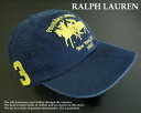 2469新品★ラルフローレン RALPH LAUREN★ロゴキャップ★紺★ONESIZE★