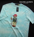 4014新品★ラルフローレン RALPH LAUREN★ベアTシャツ3422★水色系★LT★MENS(4)