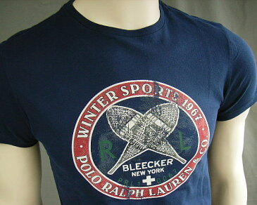 660新品★ラルフローレン RALPH LAUREN★ヴィンテージロゴプリントTシャツ★紺★S★MENS★