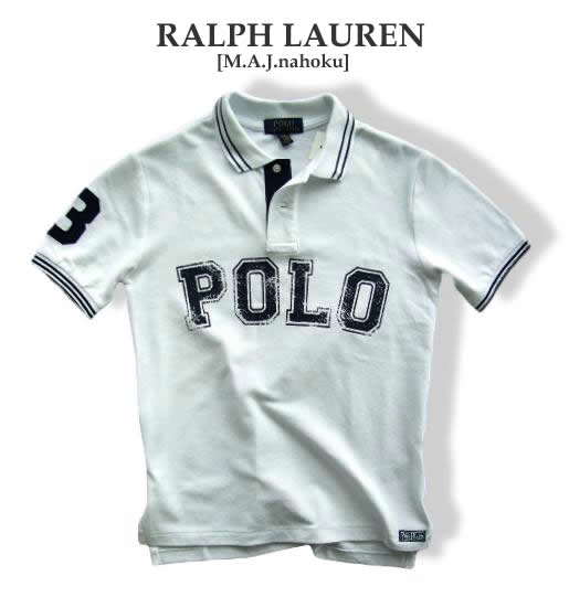 3542新品★ラルフローレン RALPH LAUREN★ヴィンテージロゴポロシャツ2812★白系★WOMENS:S/M相当★ 2