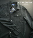 3760新品★ラルフローレン RALPH LAUREN★胸ロゴデザインシャツ3202★ダークグレー★